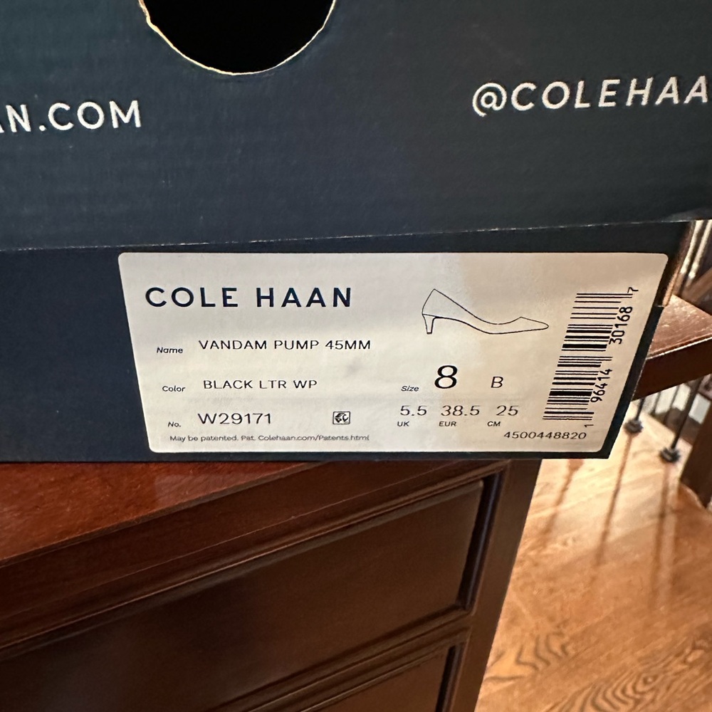 Cole Haan Black Vandam Pumps